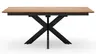Esstisch Liora - ausziehbar, LB ca. 180x95 cm, Wildeiche massiv, natur geölt