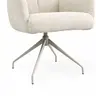 Armlehnstuhl Evania - Dreh und Relax-Funktion, hoher Rücken, Stoff, Creme