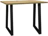 Bartresentisch - LB ca. 120x70 cm, Asteiche, Schwarz