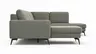 Wohnlandschaft Enna - Longchair links, 2,5-Sitzer, Ecke rechts, Stoff, Grau