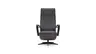 Relaxsessel Girona - Relaxfunktion (motorisch), Leder, Schwarz