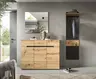 Garderobe - Basalt grau, Artisan Eiche Nachbildung