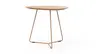 Ecktisch Fano - LBH ca. 59x50x50 cm, Fenix, Beige