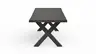 Esstisch Clifton - LB ca. 260x100 cm, Zerreiche massiv, Smoke