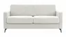 Schlafsofa Laredo - 2,5-Sitzer inkl. Schlaffunktion, Stoff, Offwhite