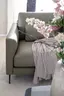 Sofa Cuneo Klassik - 2,5-Sitzer, Leder, Graubraun