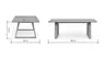 Esstisch Belfast - LB ca. 200x100 cm, Eiche massiv, legno