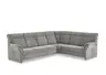 Ecksofa - 3-Sitzer mit Ecke rechts, Stoff, Grau