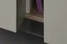 Sideboard 3900 -  Hängend inklusive Beleuchtung, Lack matt, Hellgrau