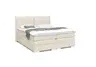 Boxspringbett SANDRIN L - Liegefläche ca. 180x200 cm, Stoff, Creme
