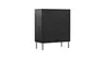 Highboard Edge - Lack, Schwarz