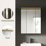 Spiegelschrank - B ca. 60 cm, Evoke Eiche Nachbildung