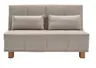 Schlafsofa EASY DELUXE - 2-Sitzer, 140 cm inkl. Schlaffunktion, Stoff Graubeige
