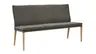 Polsterbank Tuma - Breite ca. 175 cm, Leder, Grau