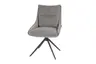 Stuhl MANDY - drehbar, Stoff, Graubeige