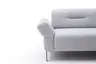 Ecksofa David - Longchair links mit 1,5-Sitzer inkl. Kopfstütze/Armlehne verstellbar, Stoff, Hellgrau