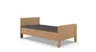 Bettgestell, Liegefläche ca. 100x200 cm, Eiche Dekor