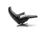 Sessel Possitano - motor. Relaxfunktion und Aufstehhilfe, Leder, Schwarz