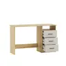 Schreibtisch - LB ca. 123x50 cm, Eiche Dekor, Kaschmir