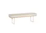 Polsterbank - Breite ca. 160 cm, Stoff, Natur