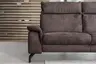 Sofa - 2,5-Sitzer, Stoff, Dunkelbraun