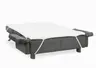  Faltsofa Easy - 2-Sitzer, ca. 140 cm inkl. Schlaffunktion/Topper/Armteil verstellbar, Stoff, Dunkelgrau