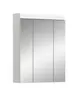 Spiegelschrank - B ca. 60 cm, Weiß, Weiß Hochglanz