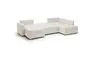 Wohnlandschaft JOSY - Longchair links, 1,5-Sitzer, Ecke rechts inkl. Schlaffunktion mit Bettkasten, Stoff, Beige