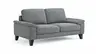 Sofa Oviedo - 2-Sitzer, keine Funktionen, Flachgewebe, Grau