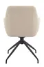 Armlehnstuhl - drehbar, Stoff, Beige