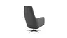 Relaxsessel Rufus - inkl. Relaxfunktion, Leder, Anthrazit