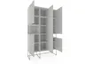 Highboard Catona - Lack matt, Hellgrau
