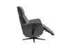 TV-Sessel MARLON - drehbar, Relaxfunktion, Kopfteilverstellung, Stoff, Graublau