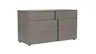 Kommode Loretto - BHT ca, 127x70x51 cm, Lack matt, Steingrau