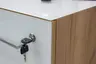 Rollcontainer GWEN - Eiche Nachbildung, Weiß