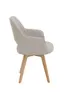 Armlehnstuhl - drehbar, Stoff, Beige