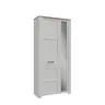 Garderobenschrank  FELLIAN- B ca. 94 cm, Weiß, Eiche Dekor