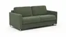 Sofa Nuoro - 2,5-Sitzer inkl. Schlaffunktion, Armlehne mit Kufe, Stoff, Olivgrün