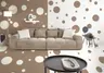 Megasofa JANNI - 3-Sitzer, Stoff, Taupe