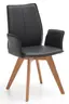 Stuhl LS 992421 - Stoff, mit Armlehne, Schlamm