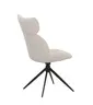 Stuhl MIRNA - drehbar, Stoff, Beige