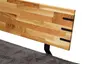 Eckbank - LB ca. 167x192 cm, Stoff, Anthrazit, Eiche massiv