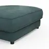 Hocker Juni - LB ca. 90x90 cm, Stoff, Petrol
