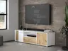 TV-Board FLORISS- Weiß, Eiche Dekor
