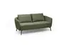 Sofa CARLLOTA - 2,5-Sitzer, Stoff, Dunkelgrün