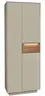 Garderobenschrank - mit Beleuchtung, B ca. 72 cm, Kaschmir, Eiche massiv
