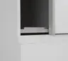 Schwebetürenschrank FJOLLA - B ca. 200,1 cm, Weiß