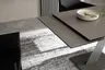 Esstisch Iseo - LB ca. 140x80 cm, ausziehbar, Keramik, Grau