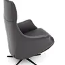 Relaxsessel Girona -  Relaxfunktion (motorisch), Leder, Schwarz