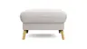 Hocker Maryville - LB ca. 74x74 cm, Stoff, Beige